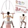 Generic Set di 11 fasce di resistenza con barra per pilates, kit di corde elastiche per yoga, allenamento della forza, schiena e spalle, kit di allenamento completo per uomini e donne