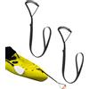 Generisch Corda di trazione per canoa, 91,4 cm, regolabile, ergonomica, per kayak, per una tenuta stabile, resistente corda in nylon con comoda impugnatura, per stare in piedi e tirare, per adolescenti