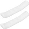 COMPUKAS Manopole per Manubrio Bici in Silicone Bianco Protezione Mano Comfort Impugnatura per Mountain Bike e Bici da Strada 1 Paio