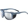 Uvex sportstyle 312, occhiali sportivi unisex, protezione laterale removibile, indice di filtrazione 4, black matt/silver, one size