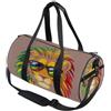 GuoChe Borsone sportivo rotondo leggero con tasca interna borsa da palestra per uomo donna borsone da viaggio sport reggae musica leone occhiali da sole - Rasta Rastafari