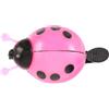 ULTECHNOVO Campanello Suonare Bici Bicicletta Rosa in Forma di Coccinella a Plastica, Facile da Montare Design Carino e Funzionale Ragazzi
