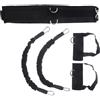 WESIEVYA Fascia di Resistenza Set 1 in Neoprene per Allenamento Basket Nero, Cinturino Regolabile per Migliorare Salto Verticale e Forza Muscolare Gambe