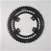 RichVibe AL7075 - Corona asimmetrica da strada 52-36T 110BCD per Shimano 105 R7000 per Ultegra R8000 per Dura-R9100 a 4 bulloni doppia manovella nera