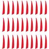 TOMETURE 30 Pezzi Alette per Freccia in Piuma di Tacchino Rosso da 4 Pollici, Leggere e Stabili per Pratica Outdoor di Tiro con L'Arco, Design Semplice ed Elegante