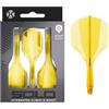 Harrows Sistema di volo integrato Solo - 3 alette e alberi modellati - Costruzione Aero Core in un unico pezzo - Design fisso a 90° per stabilità - Giallo medio