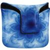 WDdZzyy Golf Putter Cover Mallet Magnetico Snap Putters Headcovers per la maggior parte delle marche PU Pelle Astratta Blu Swirl Cool