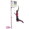 Generic Attrezzatura da allenamento verticale regolabile in altezza, asta telescopica di reset, design leggero staccabile per allenamento atletico ed eventi competitivi, rosso