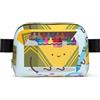 EdWal Carino Crayons Box Stampa Piazza Marsupio Marsupio per Uomo Donna Cintura Regolabile Impermeabile Cross Body Bag Borsa Petto
