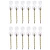 FortunateSweet 12 punte per esche da pesca alla carpa, in acciaio inox, per attrezzatura da pesca per capelli, pellet, mais, kernel, 0,6 x 7-15 mm (7 mm)