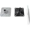 Sxhlseller Base del Piedistallo del Sedile del Pontone in Lega di Alluminio 7x7 |Kit di Montaggio Marino con Palo da 13 Pollici e Presa da 3/4 Pin per Crociera in Yacht
