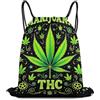 Generic Coulisse Tasche, Leggero Zaino Palestras, Green Weed Leaves Flag Art, Unisex Sacca Sportivo per Nuoto, Donna, Sport, 36X42cm