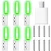 Generic Luce galleggiante da pesca elettronica luminosa con caricabatterie rapidi Luce LED Night Fish Alert bastone incandescente LED ricaricabile pesca con batteria ricaricabile ad alta luminosità per pesca