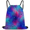 Generic Borsa Coulisse, Unisex Zaino Scuola, Rainbow Marble, con Coulisse Sacca Ginnastica per Adulto, Festival, Donna, 36X42cm