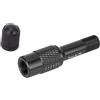 Sxhlseller Adattatore per Forcella Portatile in Lega di Alluminio |Convertitore Ugello Esteso per Pompa Ammortizzatore Posteriore per Mountain Bike e Moto, Durevole e Facile da Installare (BLACK)