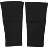 Mimdixy 1 Paio di Parastinchi da Calcio, Supporti per Parastinchi da Calcio Maniche Morbide per Calzini da Calcio Traspiranti Accessorio Sportivo per Uomini Donne Giovani Adulti, Nero (M)