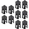 Drawup Inserti per tubi quadrati per attrezzature per il fitness, 38 x 38 a 30 x 30 mm, adattatore interno per macchine per allenamento della forza, assorbimento degli urti