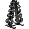 Jerool Supporto per manubri autoportante a 5 ripiani, a forma di A, portata 100 kg