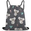 Generic Borsa Sportiva da Palestra, Fashion Zaino Scuola, Flower Cute Cartoon Koala Cute, Leggero Borsa Palestra Scuola per Viaggi, Nuoto, Yoga, 36X42cm