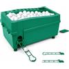 Generic Distributore automatico di palline da golf senza fili con capacità di 100 palline, supporto di battuta e 9 jack per allenamento di golf