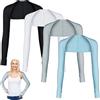 Pesoncarl Scialle rinfrescante Manicotti Protezione Solare per Donna Uomo con Foro per Le Dita per Golf, Guida, Equitazione, Pesca 4 Paia
