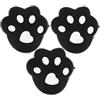 PERSELOSO Smorzatori Antivibrazione per Racchetta da Tennis in Silicone Nero, 3 Pezzi, Leggeri e Facili da Installare, Accessori per Racchette Piccole e Ammorbidimento Corde