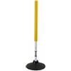 Harilla Training Palo Basket Attrezzo Allenamento Agilità Ritorno Elastico Materiale PVC Schiuma Base Stabile per Squadre Scuole Campi Sportivi, Giallo, 100CM 1.2KG