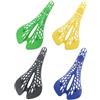 AMUSLESUR Sedile per Mountain Bike Design Ergonomico a Rete a Ragno, Sedile Bici in Plastica Giallo Che Riduce la Pressione per Uomo e Donna