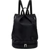 Generic Zaino separatore asciutto e bagnato, zaino da viaggio impermeabile con scomparto per scarpe, tasca antifurto per palestra e nuoto, Nero , 1pcs, Classico