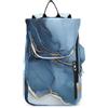 WDdZzyy Borsa da tennis da donna e uomo, traspirante, da palestra, zaino da viaggio per donne e uomini, marmo, argento, blu navy
