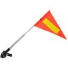 Generico Bandiera Telescopica Arancione in PVC Riflettente per Scooter Disabili e Golf Cart, Altezza Regolabile, e Portatile