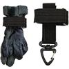 Generic Clip per guanti in metallo, 23 x 22 cm, per perdere i guanti, organizer a sgancio rapido, porta guanti con fibbia in metallo, cinturino in nylon, per escursionismo, pesca, campeggio, costruzione