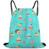 Generic Borsa Sportiva da Palestra, con Coulisse Sacca Zaino Sportivo, Doughnut Donut Candy Cake, Unisex Sacca Ginnastica per Nuoto, Adulto, Viaggi, 36X42cm