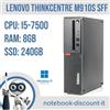 Lenovo ThinkCentre M910s PC Desktop CPU i5-7500 Ram 8Gb DDR4 SSD 240Gb Win11Pro
