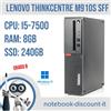 Lenovo ThinkCentre M910s PC Desktop CPU i5-7500 Ram 8Gb DDR4 SSD 240Gb Win11Pro