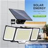 newstyle Lampada Solare 348LED per Esterni con Sensore di Movimento, Impermeabile, Faretto Potente 126/328LED per Giardino e Garage