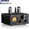 AIYIMA Audio T9 Amplificatore a Valvole Bluetooth 5.0 con DAC USB, Ricevitore Stereo COAX/OPT, Amplificatore Digitale HiFi per Casa con VU Meter 100W
