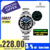 Cronos Orologio subacqueo automatico Acciaio inossidabile Resistenza all'acqua 2000 metri Diver professionale PT5000 SW200 Miyota9015 90S5 L6027M