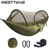 WEST TUNE WESTTUNE 3 in 1 amaca da campeggio con zanzariera amaca in Nylon ad apertura rapida automatica amaca Anti-zanzara per esterni