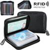 NONE Porta biglietti da visita portafoglio uomo carta di credito/carta d'identità/porta carte di credito portafoglio per carte da 22 bit blocco RFID protegge il portamonete
