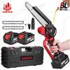 ONEVAN 8 Pollici Brushless Sega Elettrica Oliatore Automatico Cordless Palmare Giardino di Potatura del Legno Motosega Strumento Per Makita 18V Batteria Spille