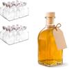 NONE Bottiglia di Vetro 125ml e 250ml | Tappo in Sughero Sintetico | Confezione da 12, 20, 40, 60 e 80 Unità | Barattolo di Vetro Spesso e Resistente | Chiusura a Scatto | Ospitalità, Bar, Ristoranti,