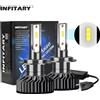 Infitary H7 H4 LED Faro per auto Canbus H11 H1 9005 9006 Faro 1860 Chip Lampada per veicolo HB3 HB4 Luce 6500K Lampadina bianca per auto