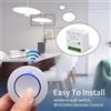 ammtoo Tuya WiFi Smart Switch 16A RF433Mhz Wireless Mini Interruttore a pulsante rotondo Alexa Google Assistant Attivazione del controllo vocale
