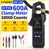 FNIRSI DMC-100 Pinza amperometrica per corrente CC CA 10000 Conti Multimetro digitale 600A Pinza amperometrica Tester NCV Strumenti per elettricisti