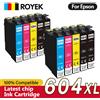 royek Cartuccia d'inchiostro T604 COMPLETA con chip per stampante Epson T 604XL T 604 XL Compatibile XP 2200 2205 3200 3205 4200 WF 2910 2930 2950
