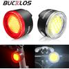 BUCKLOS Luce per bici COB Luci anteriori posteriori per bicicletta LED ricaricabile Lampada per bicicletta da strada di montagna Fanale posteriore MTB Torcia per ciclismo