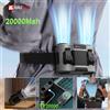 raugee Ventilatore portatile con clip in vita Mini ventilatore sospeso ricaricabile USB indossabile per lavoro all'aperto Ventilatore a doppia uscita d'aria 20000Mah