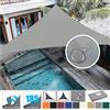 NONE Tenda da giardino impermeabile, tettoia da giardino triangolare ad angolo retto con corde, blocco UV, parasole da patio, protezione solare, tende da sole
