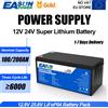 EASUN POWER Batteria LiFePO4 12V 24V 100Ah 300Ah, Pacco Batteria al Litio Solare Portatile Ricaricabile con BMS Integrato, Batteria di Grado A per Alimentazione